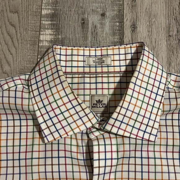 Peter Millar Multi Color Plaid Shirt - Picture 3 of 10